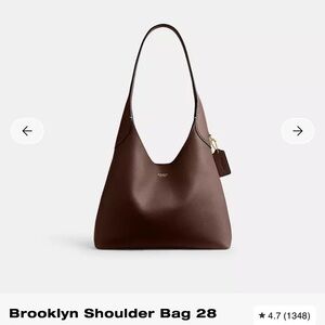 Coach Brooklyn Shoulder Bag 28 Maple